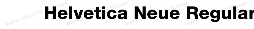 字体 Helvetica Neue Regular字体转换
